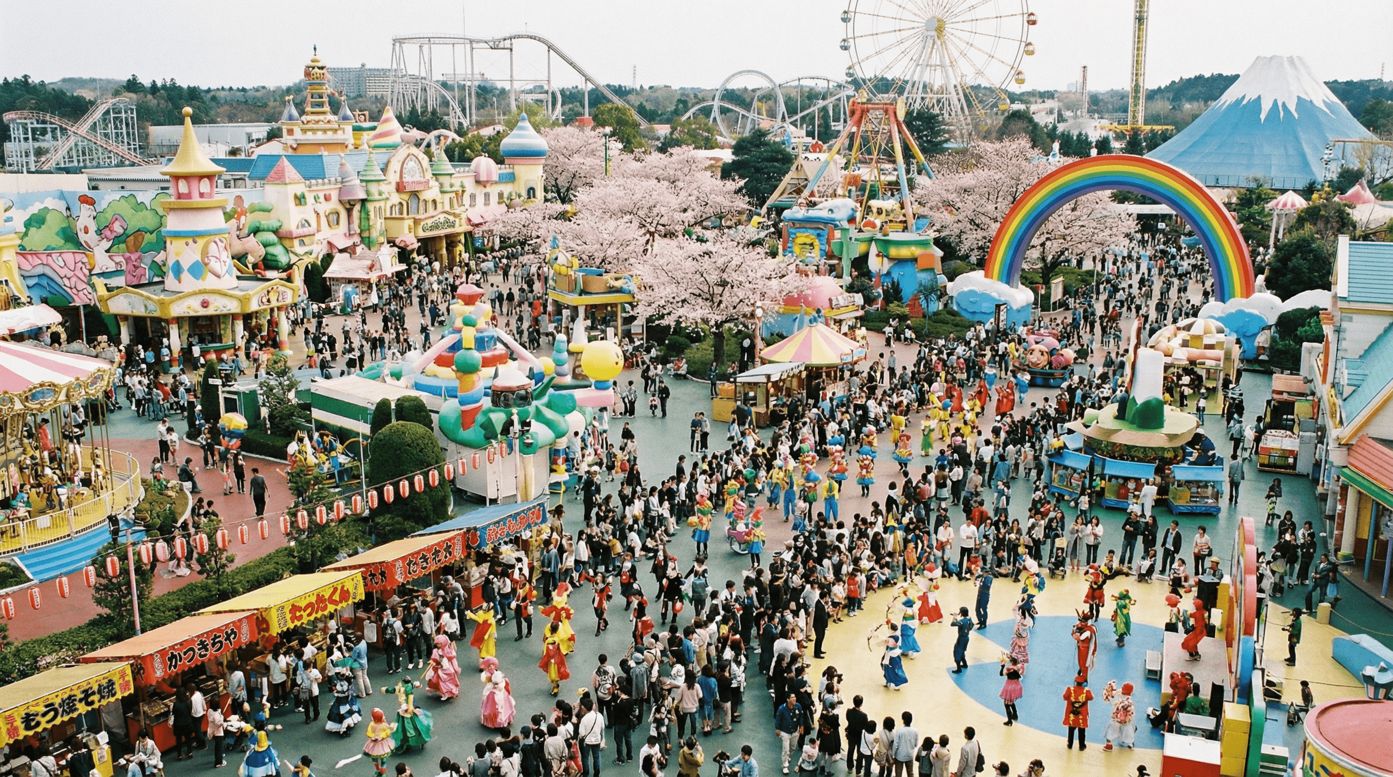 テーマパーク・イベント会場の遠景